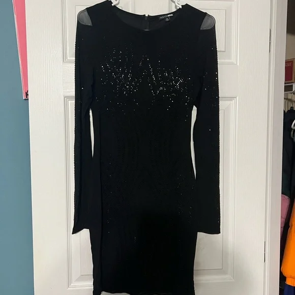 long sleeve side cutout dress Black Cutout Bodycon Dress Long Sleeve